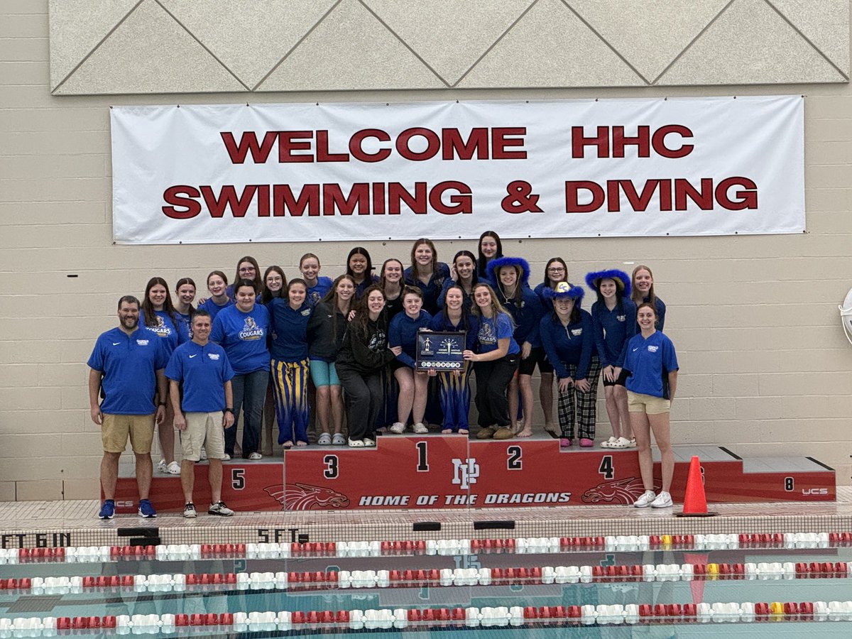Could not be more proud of this group!!! They came out and swam lights out, dove incredibly and worked together to an incredible victory!!! They set multiple school records and HHC records today.  I love these girls and our coaching staff!!!