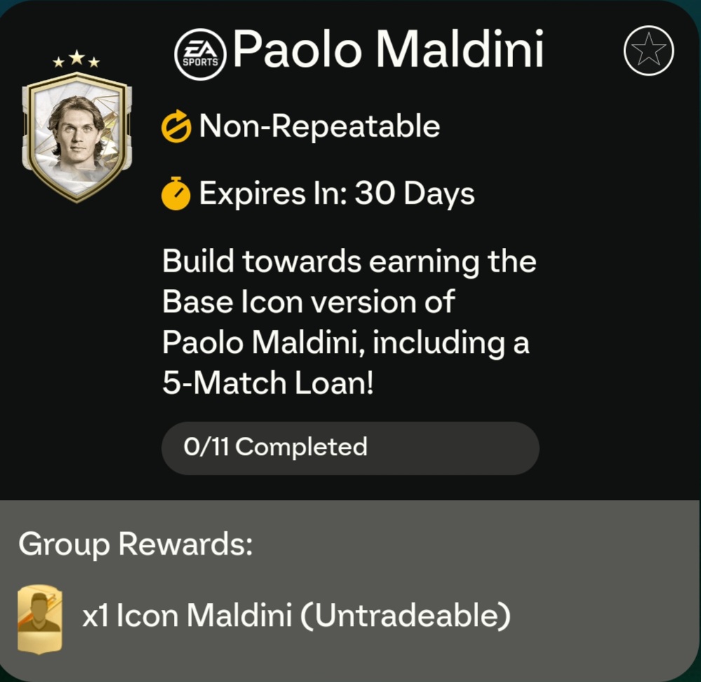 TradingEi's tweet photo. 🔥Maldini SBC - Cheapest Combination🔥

1️⃣ random Bronze rares (cheapest)
2️⃣ random Silver rares (cheapest)

3️⃣ 83 Squad
➡️ 10×83 + 1×78

4️⃣ 83 Squad (1 Milan player)
➡️ 10×83 + 1×78
➡️ use Krunic (78) or Pulisic (79)

5️⃣ 86 Squad (1🇮🇹)
➡️ 4×87, 1×86, 6×84
➡️ one of them has to be 🇮🇹, for example Donnaruma or Boattin

6️⃣ 87 Squad (1 Serie A)
➡️ 4×88, 1×87, 1×86, 4×85, 1×84
➡️ one of them has to be Serie A, for example Calhanoglu

7️⃣ 87 Squad + Inform
➡️ 4×88, 1×87, 1×86, 4×85, 1×84
➡️ the Inform should be 86 (or 85) in best case :)

8️⃣+9️⃣+1️⃣0️⃣ 88 Squad (3 times)
➡️ 1×89, 6×88, 3×87, 1×86

1️⃣1️⃣ 89 Squad
➡️ 2×91, 1×89, 6×88, 2×87

💚+🔁 appreciated

Make sure to Follow🤝🏻
