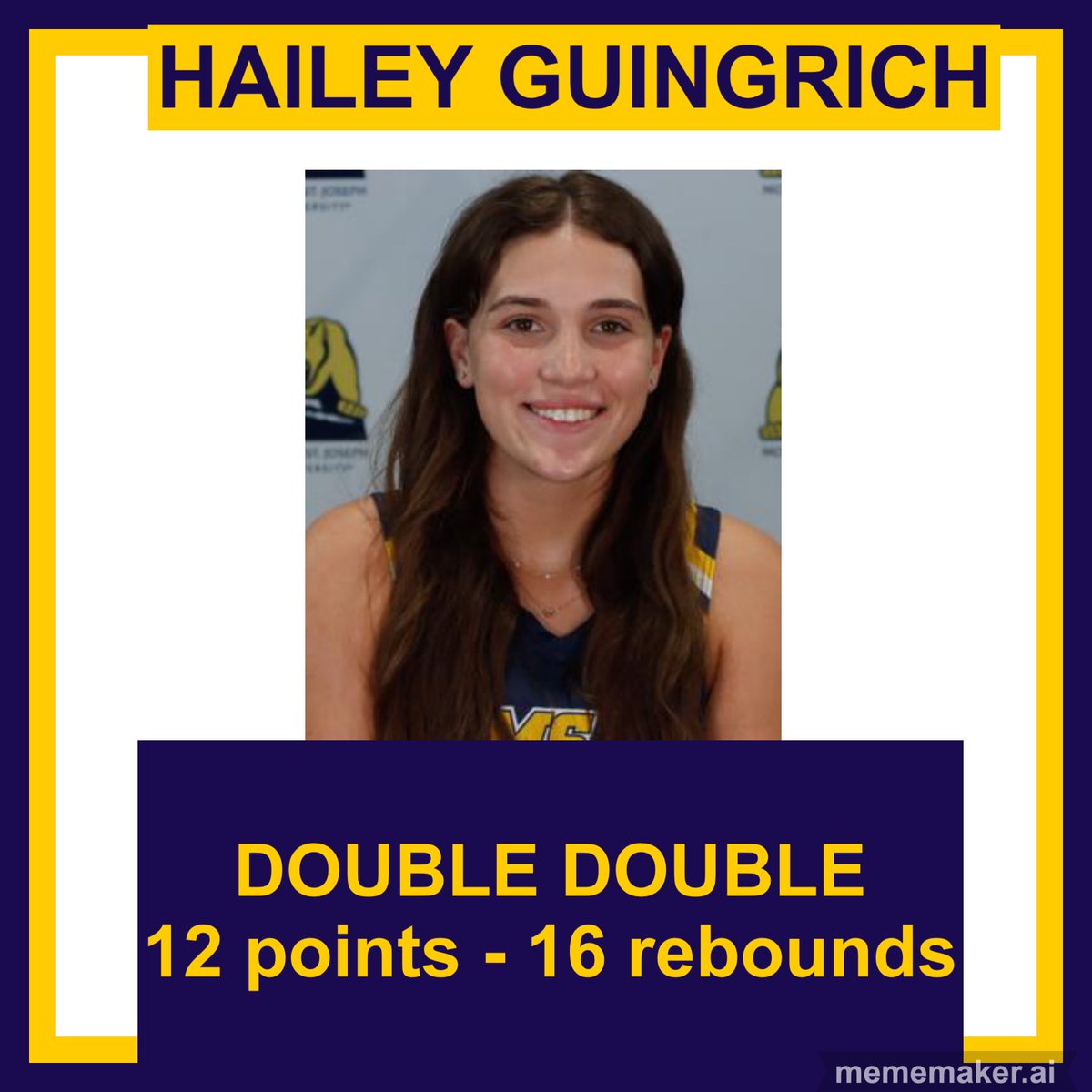 INPrideXtreme's tweet photo. DOUBLE DOUBLE for our IN Pride Xtreme Alumni @Haileygrace2005 CONGRATULATIONS!!  Congratulations to @MSJ_WomensHoops on another win!  @InPrideBba1909 @InPrideBBClub  @bap2992 @cbmeadow https://t.co/VCY7wA5M49