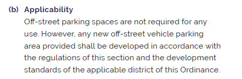 Celebrating 3 years without off-street parking mandates in South Bend!

Another year of not missing them.  Another year smoothing the way for more affordable housing and neighborhood revitalization.

<a href="/Parking_Reform/">Parking Reform Network</a>