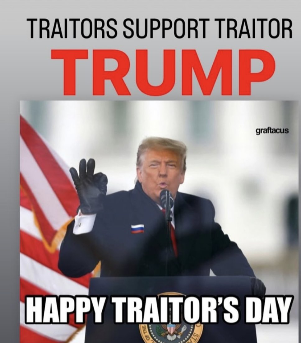 susanj357's tweet photo. #TraitorTrump and add in #Traitorrepublicans https://t.co/PI7yxIwIc6