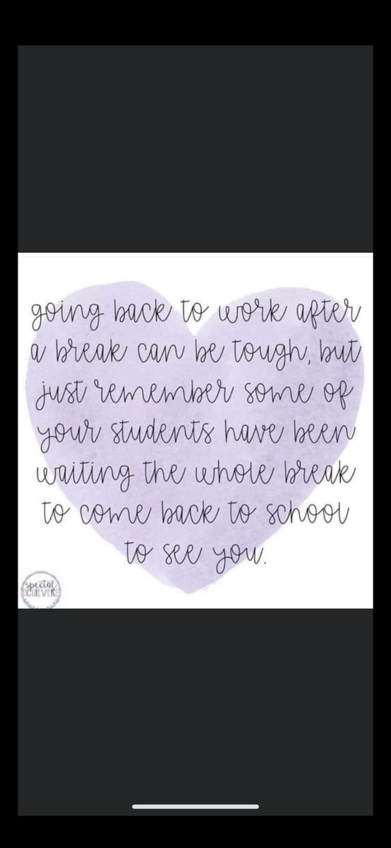 Some of our schools went back on the 2nd and 3rd Jan, others are back next week - we so often experience children as dysregulated after a break. Let’s all remember holidays aren’t always a positive experience for many. Be #patient. Be #kind.