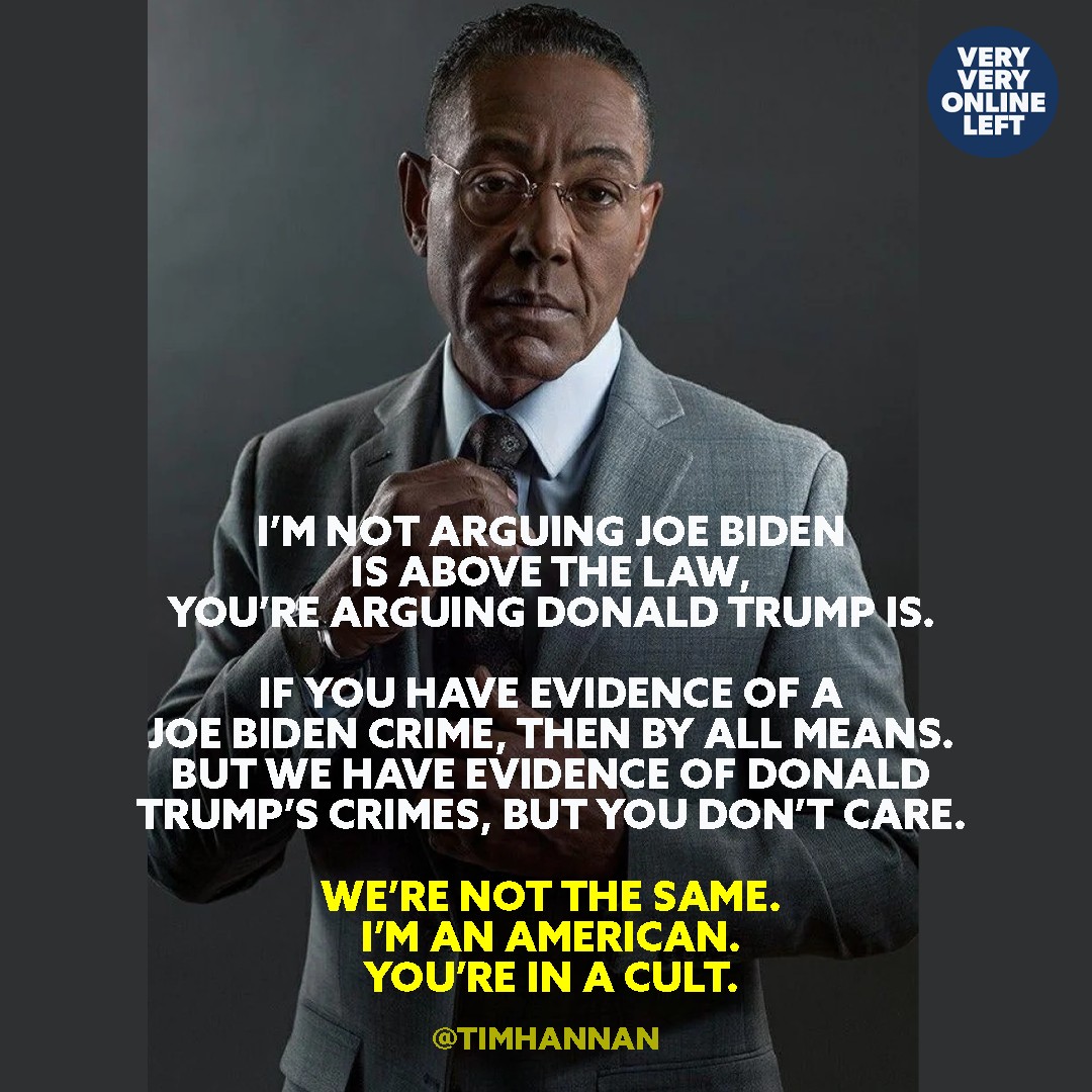 We’re not the same. I’m an American. You’re in a cult.