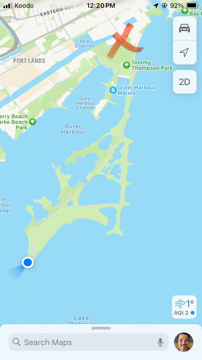 liminal67's tweet photo. We walked from the red cross to the blue dot and back on our #GetTheFckOutside. This is a gorgeous conservation area created on top of land built up by dumping the materials excavated during construction of Toronto.
https://t.co/biXHrSeXH3 https://t.co/Q3t2kdxFFb