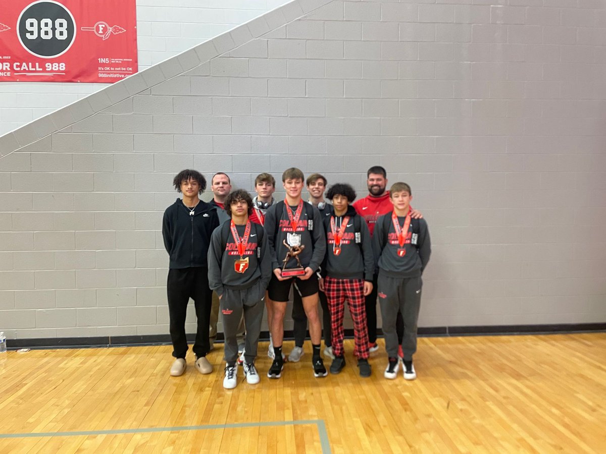 ColerainWres's tweet photo. Another strong day from the cardinals at day 2 of the Fairfield invite. 

The team finished in second place. With individual placers of :

Demarco Kates - Champ
Kyser Kostoff - Champ
Jordan Jackson - 3rd
Tyton Kostoff - 4th
Kiy Saturday - 5th
Jackson Deller -5th
Ethan Kassem -6th https://t.co/szDlxvBe1D