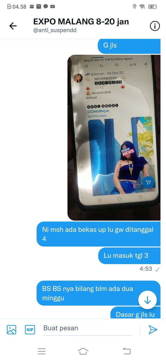 iirenen's tweet photo. @anti_suspendd 
Member g jls g bakal gw respon lagi mau nyoba nipu gw apa gmn ini direkapan ada dipostingan jg msh ada .ternyata dia masuk di gw tgl 3 https://t.co/xoVba154Qj