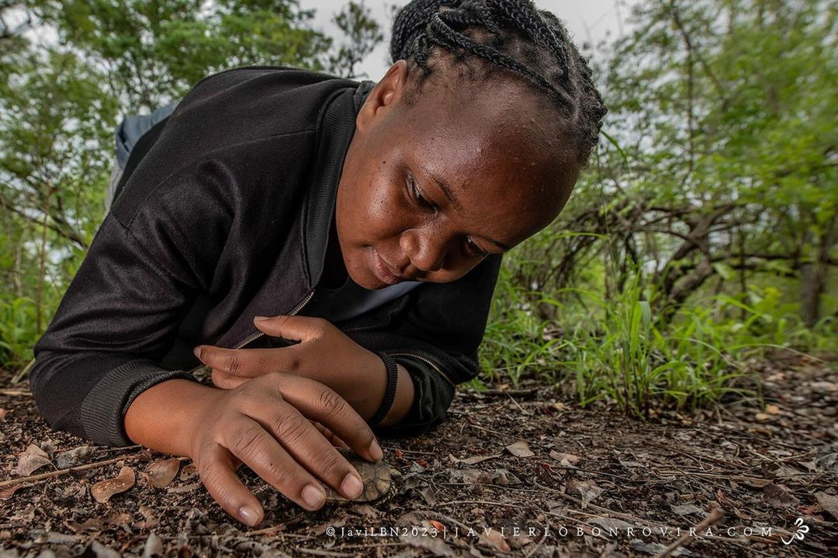 GorongosaPark's tweet photo. “I’m thankful to be part of a workshop at #Gorongosa National Park. It was a wonderful sharing knowledge with future Mozambican biologists. Thanks to Bart, Mnoqui, Nomsa, Perpetra who taught me about the wonderful biodiversity of Gorongosa Park.” Photo/post - Javier Lobonrovira https://t.co/a0nfc8cvCR