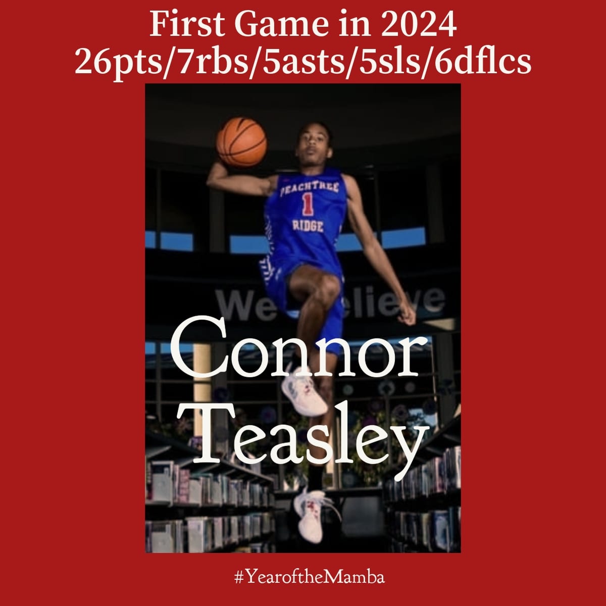 ConnorTeasley11's tweet image. #aboutlastnight First game of #2024 and got the W on the road.  #MambaYear #checkthestats 26pts/7rebs/6dflcs/5asts/5stls @PRHSBasketball @CanesGa