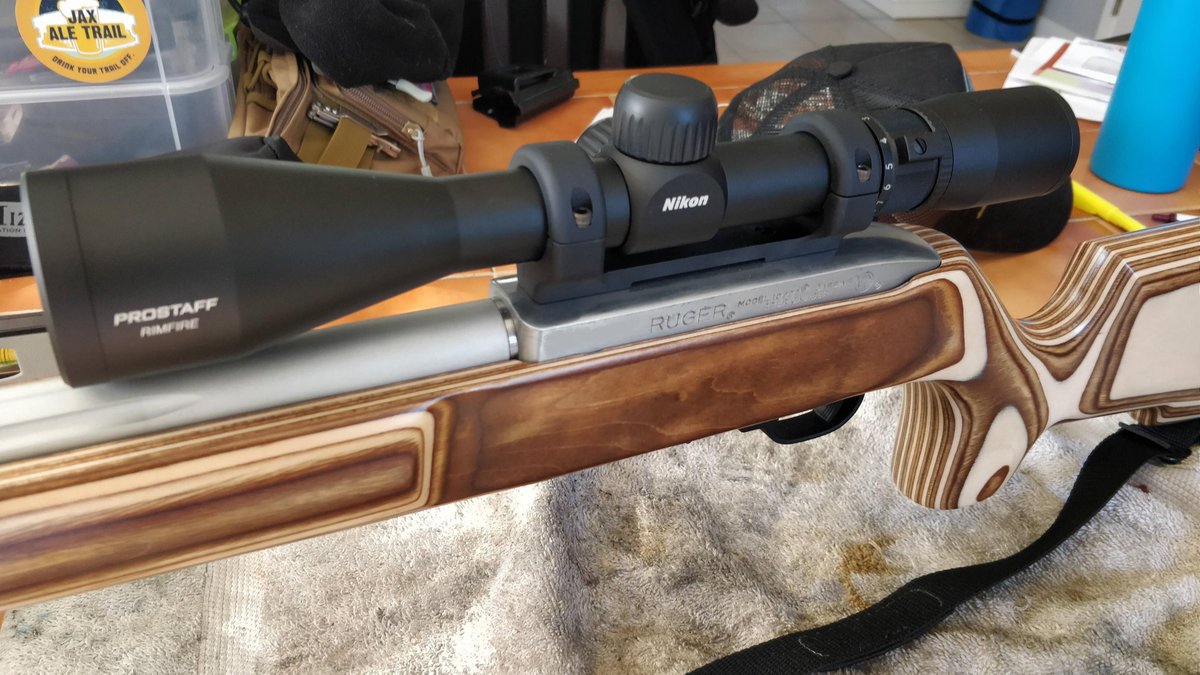 DNZProducts's tweet photo. Throwback to this classic Ruger 10/22 in a beautiful laminate stock sporting a DNZ Game Reaper and Nikon Prostaff.

#dnzmounts #dnzproducts #dnz #scoperings #scopemounts #hunting #huntingrifle #scopemount #gonehunting #happyhunting #hunters https://t.co/oiI2m38Ax8