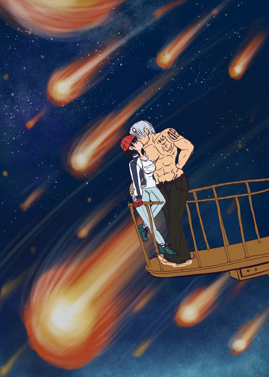 miquashi's tweet photo. Okay hear me out....#undeadunluck x #studioghibli

#shonenjump #fuukoizumo #howlsmovingcastle #yoshifumitozuka https://t.co/4GVglijhNI