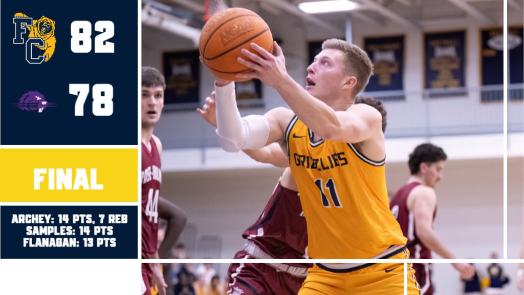 FCGrizAthletics's tweet photo. MBB | Griz win!

@FCGrizHoops grind out a Saturday road win, rallying in the final minute to take down Bluffton 82-78! 

#TeamGriz looks to keep their winning streak going on Wednesday, heading to MSJ. https://t.co/op4VnUH6Nd