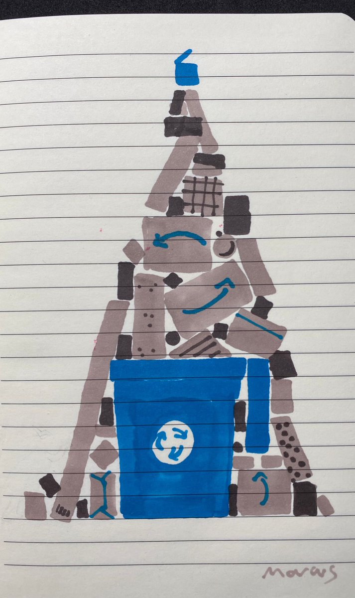 Otras cosas apenas han cambiado, y eso que los peques que abrían aquellos regalos andarán ahora por la universidad.

Esperamos poder contarlo el año que viene, a ver si la salud acompaña.

#basuraRRM 

(Dibujo de <a href="/marcuscarus/">Marcus Carús</a>)