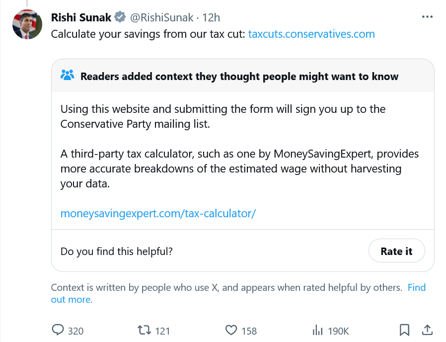 BladeoftheS's tweet image. Time for Rishi Sunak to delete Twitter, he just keeps getting owned.