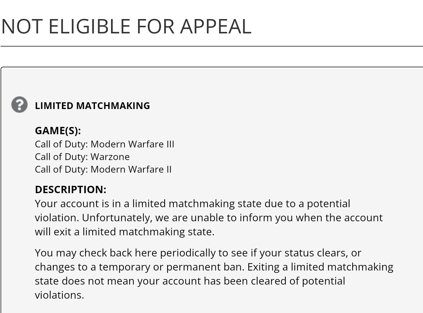 CharlieIntel on X: “The official Activision Support site now