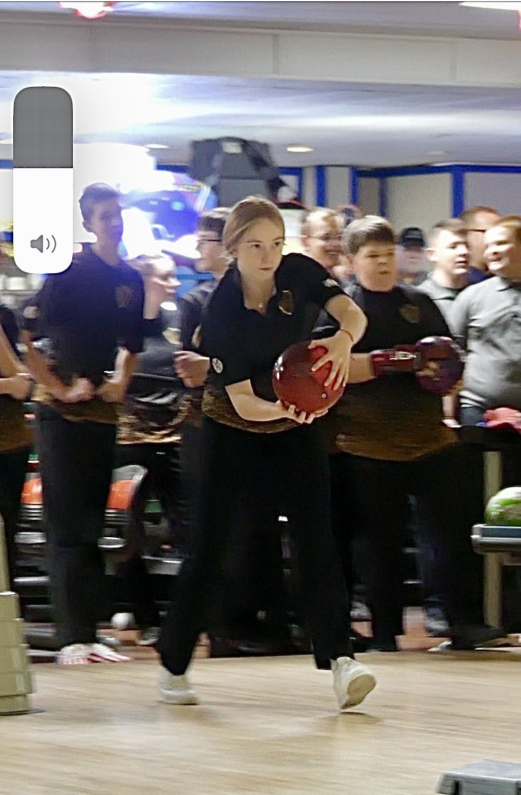 The girls lost to Hartley yesterday at Holiday Lanes 1282-1495 but put up a valiant effort while bowling a player down. Shout out to Reese Tucker for high series on the girls side with a 319.