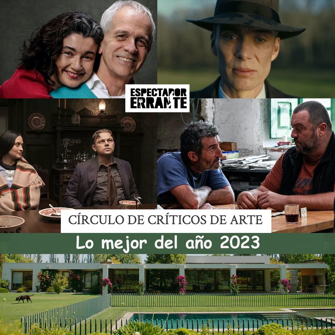 Círculo de Críticos de Arte de Chile / mejores filmes 2023:
Mejor Película Chilena: La Memoria Infinita/Mejor Documental Chileno: La Casa/Mejor Película Habla No Inglesa: As Bestas /Mejor Película Extranjera: Los Asesinos de la Luna/ Mejor Dirección: Christopher Nolan-Oppenheimer