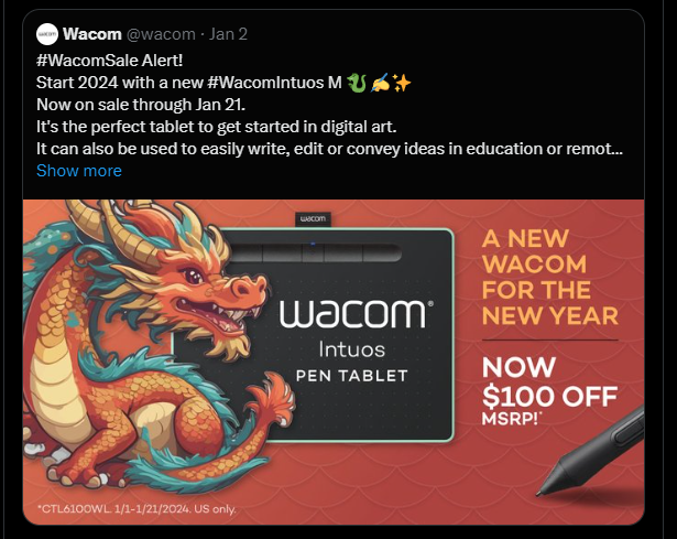 GenelJumalon's tweet photo. Because Wacom deleted their post. 
Posting for internet historical preservation sake. https://t.co/chiR2pOczB