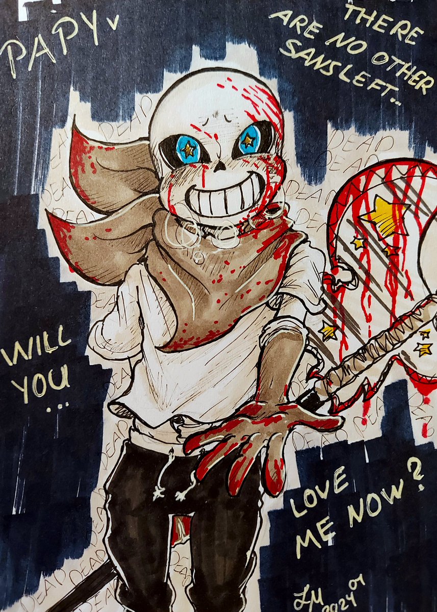 Love me, Papy ♡

#swapsans #yandere #doodle