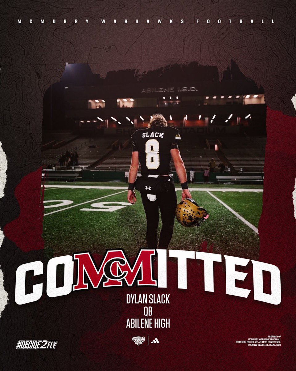 Im am excited to announce my commitment to <a href="/McMURRYFOOTBALL/">McMURRY FOOTBALL</a> !!!
@CoachNealMCM