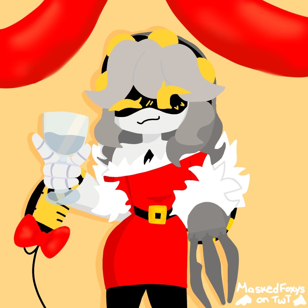MaskedFoxys's tweet photo. Happy (late) new years guys! ^^
First drawing of 2024 wohooo! 
#murderdrones #murderdronesfanart #SerialDesignationV https://t.co/873aabcRt6
