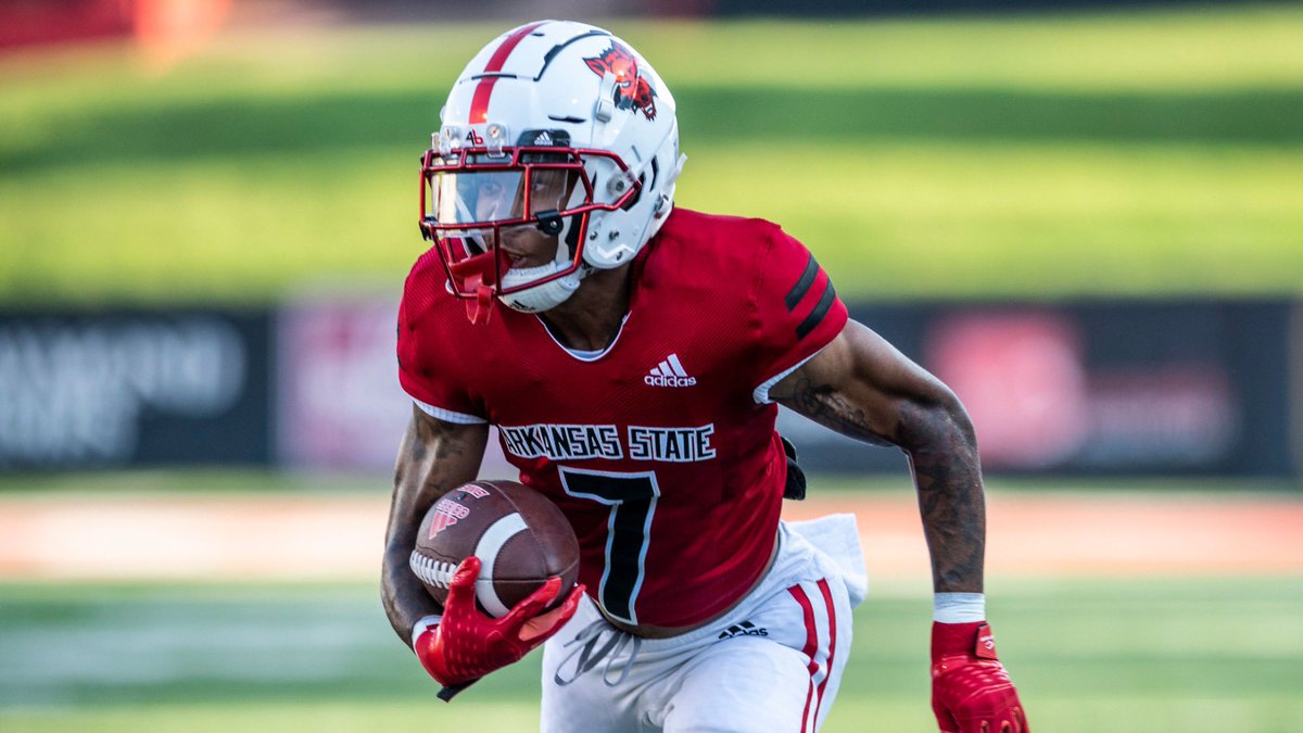 #AGTG after a great conversation with @CoachDLett I am extremely blessed to receive my first offer from Arkansas State university! @EarlGill10 @ThankfulCoach #WolvesUp