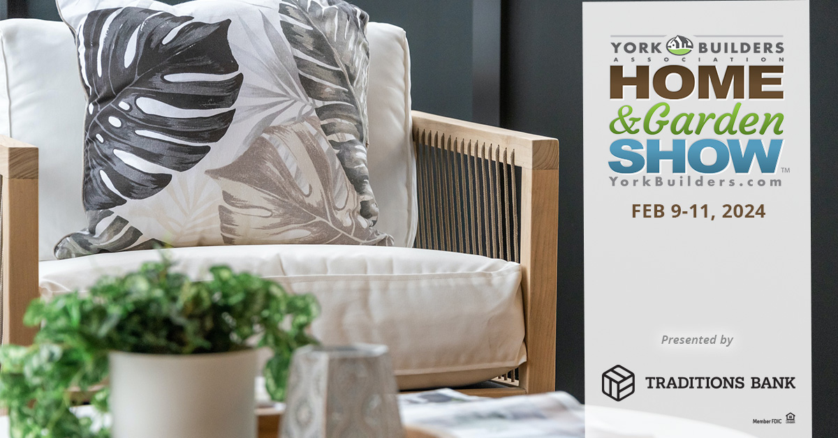 Mark your calendars for the 56th Annual York Home &amp; Garden Show, February 9 - 11!
Presented by Traditions Mortgage, Member FDIC.
#YorkHomeandGardenShow #yorkhomeshow #localeventsyorkpa #yorkpaevents #supportlocal