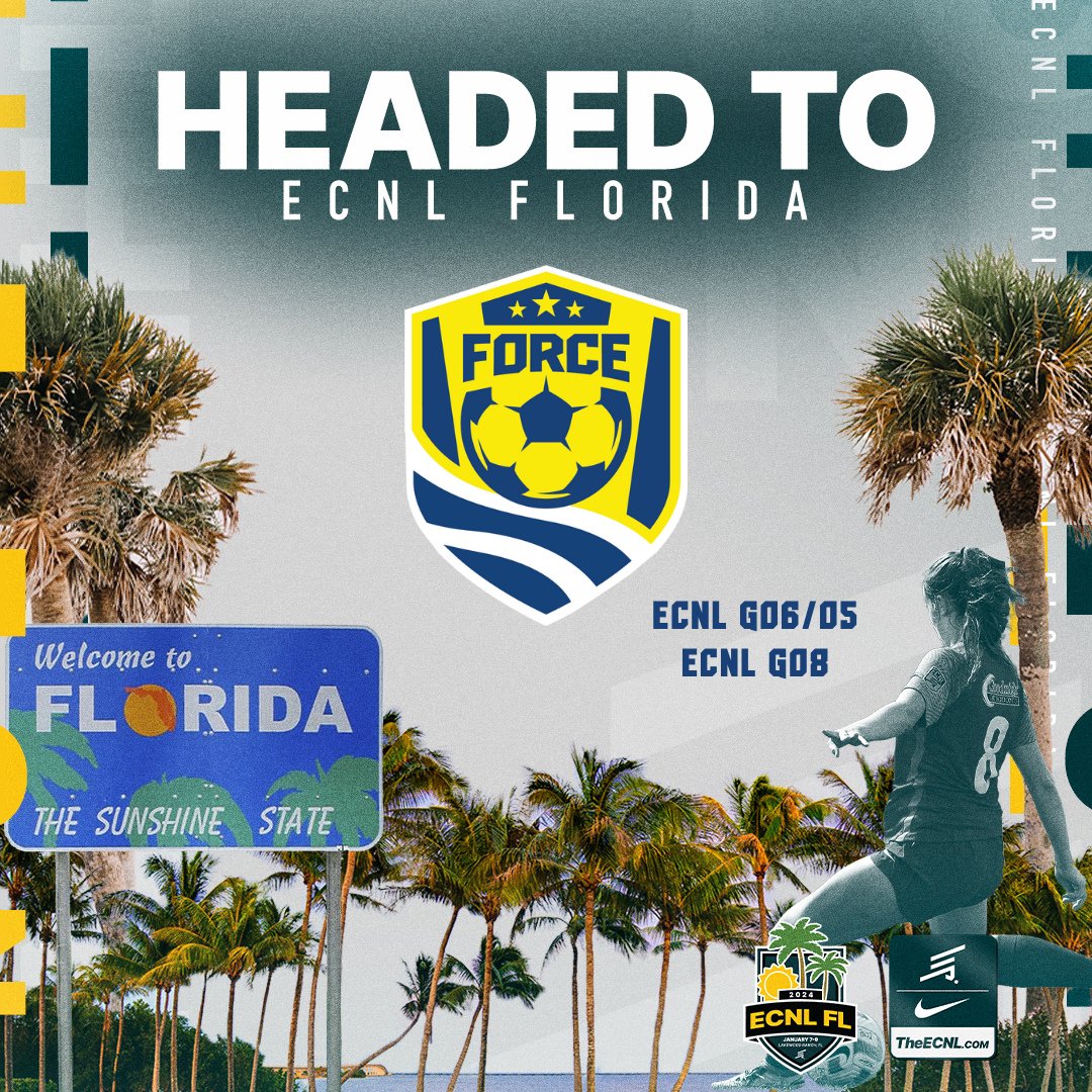 ClevForceSC's tweet photo. Cleveland Force 06/05 &amp; 08 ECNL Girls are heading to the ECNL Florida Winter National Event, January 7-9, in Lakewood Ranch, FL to showcase their talents in front of hundreds of college coaches! Give it 💯% and enjoy the experience, ladies!

#chirp #clevelandforcesc #ecnlgirls https://t.co/oDaZacLGOK