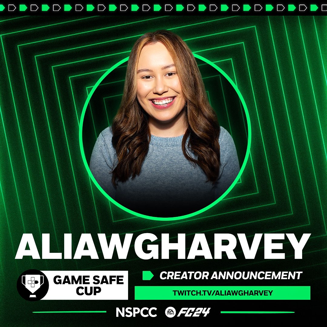aliaxharvey's tweet photo. happy to announce i'm one of the creators for the Game Safe Cup in partnership with @NSPCC 🏆

top 2 players get an all expenses paid trip to Nottingham to compete in the finals from 10th to 11th February! sign up below ⬇️

#GameSafeCup #NSPCC #ad https://t.co/mcUeMclpOU
