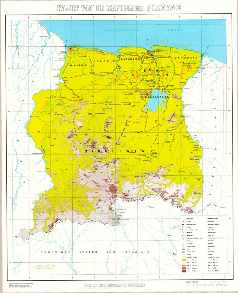 The official Map of Suriname, Was recently Shared on the Government website of Suriname. gov.sr/suriname/ These are our borders 🇸🇷