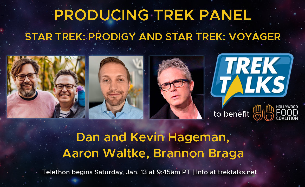 We could not be more excited for this!!! #TrekTalks Come watch for all the fun and support a great cause!