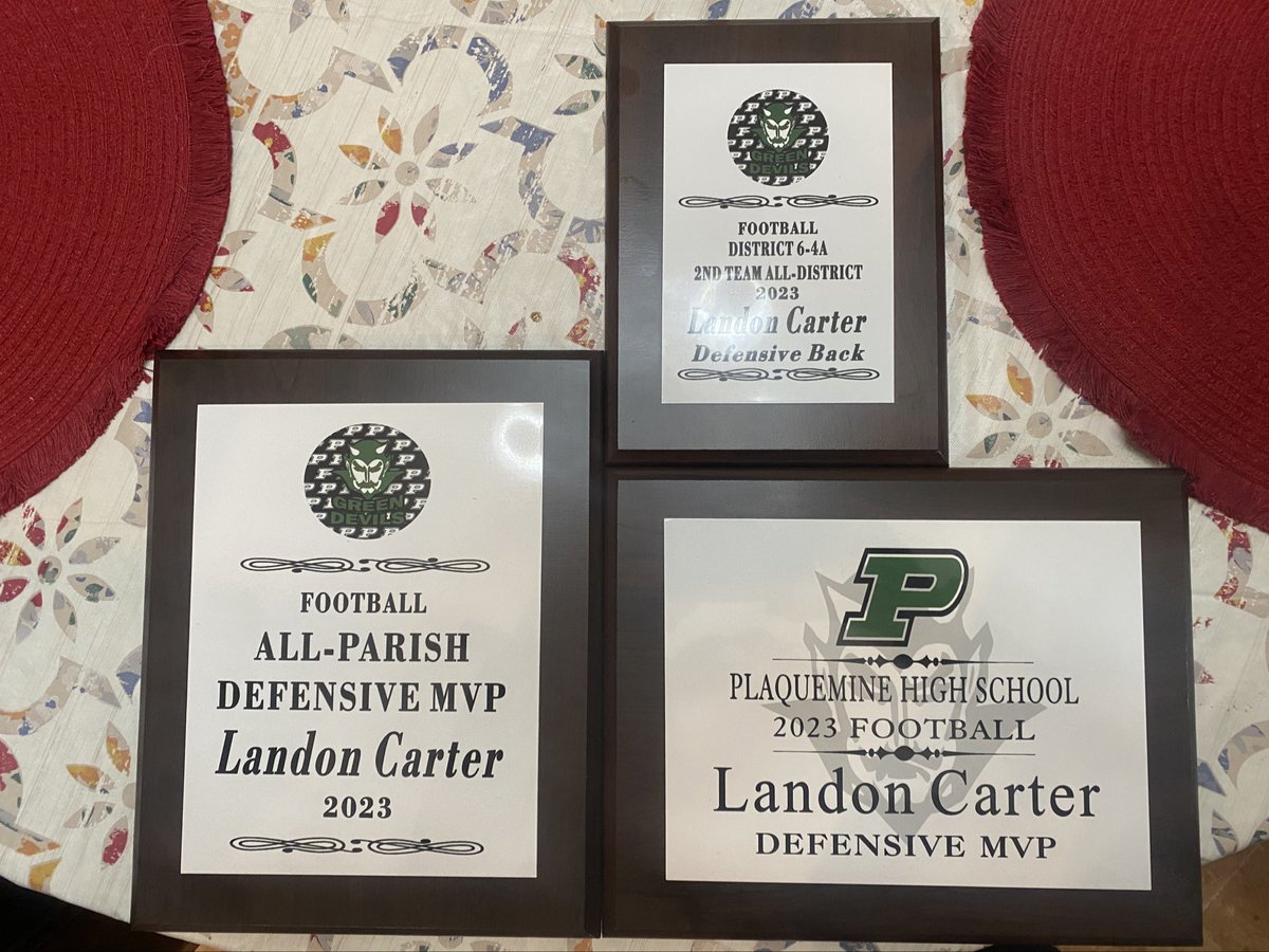 Landon Carter (@landos_wrld) on Twitter photo 23-24’ Football Banquet
🥇All Parish DEFENSIVE MVP
2nd-Team All District DB
1st-Team All Parish DB
Team Defensive MVP
🏆District Champs
<a href="/CoachHolland_/">Hansoni Holland</a> <a href="/coach__dwill/">Donald Williams Jr, M.Ed.</a> <a href="/RecruitLouisian/">Recruit Louisiana™️</a> <a href="/jkleesportz/">JK Lee Sportz</a>
hudl.com/v/2MecUt 23-24’ Football Banquet
🥇All Parish DEFENSIVE MVP
2nd-Team All District DB
1st-Team All Parish DB
Team Defensive MVP
🏆District Champs
<a href="/CoachHolland_/">Hansoni Holland</a> <a href="/coach__dwill/">Donald Williams Jr, M.Ed.</a> <a href="/RecruitLouisian/">Recruit Louisiana™️</a> <a href="/jkleesportz/">JK Lee Sportz</a>
hudl.com/v/2MecUt