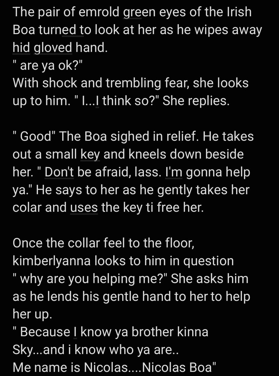 Kimberlyannasky's tweet photo. #IrishAngel Flashback!
"Meeting The Silent Boa"
Kimberlyanna meets Nicolas for the first time!🐍🍀
Takes place during episode 31 of @AxelGear11's #Arackniss!
Comission art by @Ottotopus!
#HazbinHotel #HazbinHotelOC #KimberlyannaSky #NicolasBoa #Voxco https://t.co/6wCflyP7fe