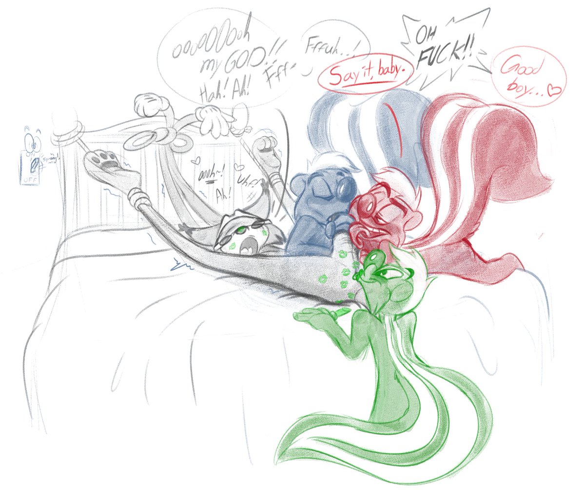 An example of what can happen when the Three Frames - Onion, Red, and Green - all get in on the action.  -- Did I mention one is sultry, and one is goofy? Guess which.
