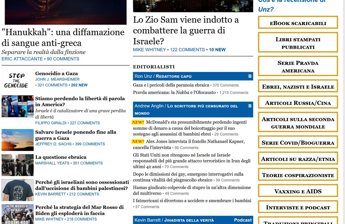 Mearsheimer chiama genocidio Gaza, ma in Italia nessuno cita Ron Unz
