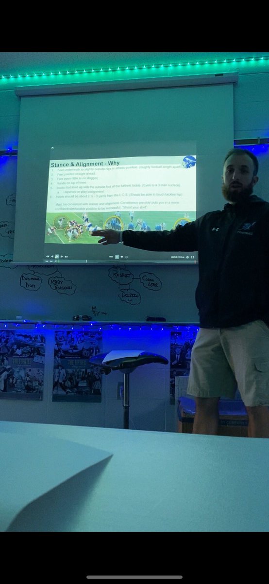 Really loved hosting other schools and coaches at our in-house clinic this Saturday. Proud of several of our <a href="/RHSIndians_FB/">Russellville Indians Football</a> coaches presenting and sharing their knowledge. Love watching the growth of our staff and coaches helping coaches. #PayItForward