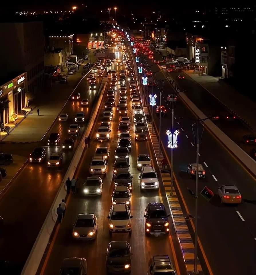 BenghaziBright's tweet photo. After months of unbelievable traffic, the new bridges are being opened! 🎉 Hope it’ll make driving a bit easier! 

If you were in Benghazi today, you must’ve heard the celebrations! Have you?! 

Photo credit: ��عتصم بالله الفيتوري 
-Rana✨ https://t.co/ZsmQFYxmdM