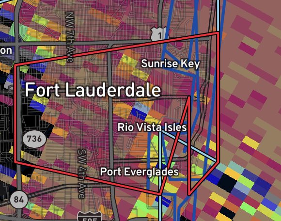 Very tiny, but still serious tornado warning for Fort Lauderdale FL! ⚠️
Please take appropriate shelter in an strong structure
This warning is radar indicated
