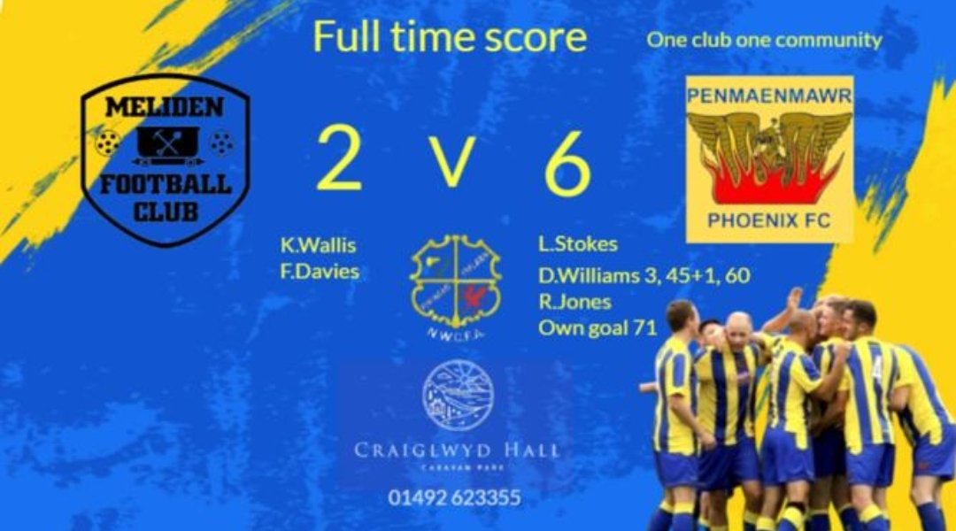 Tonight's Final Score Vs @fc_meliden a convincing win for the boys in blue & yellow #PPFC