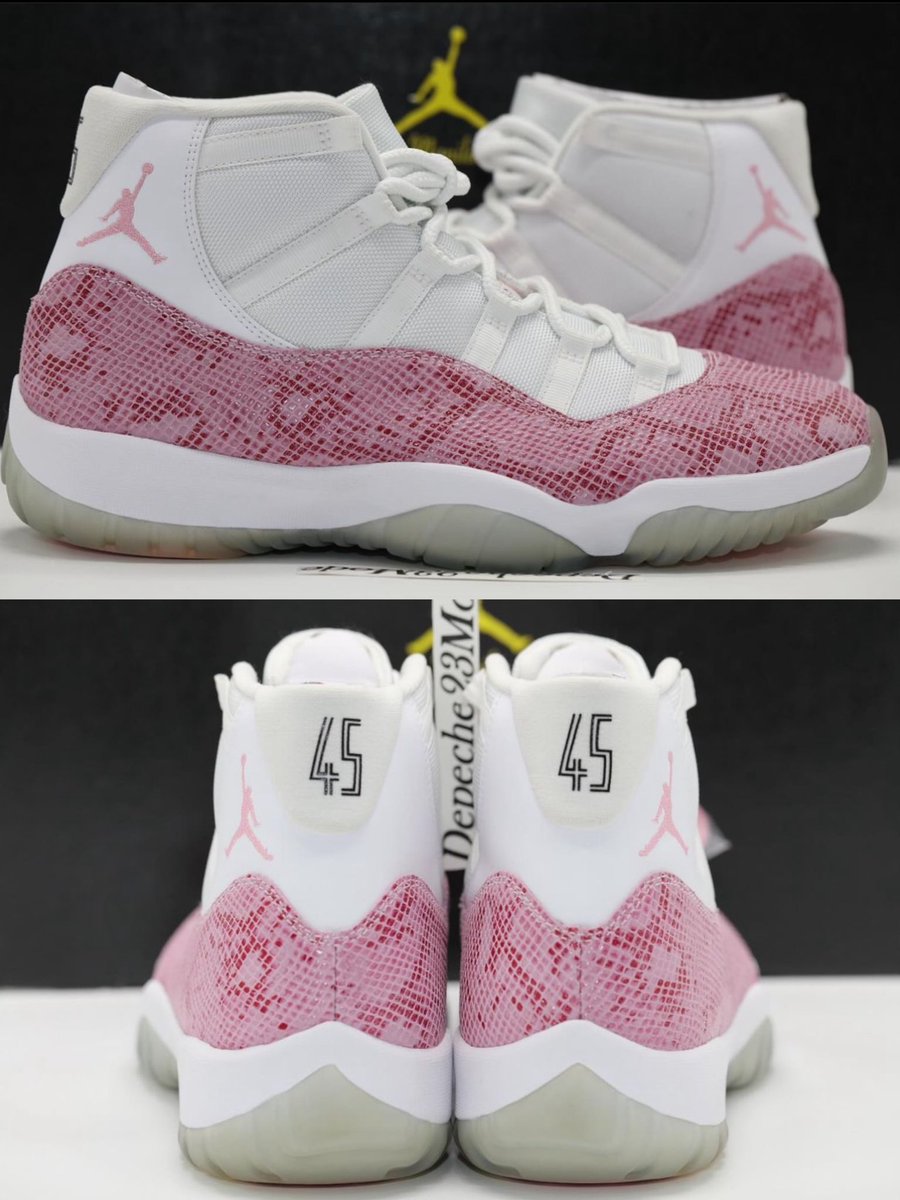 jordan 11 ovo pink snakeskin