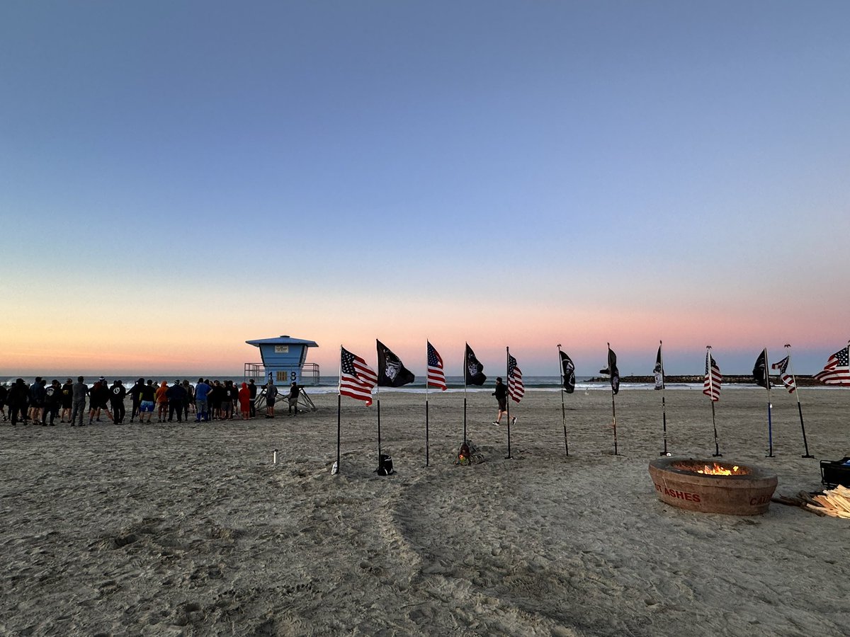 60 Men converged to tackle all three F’s for the 2024 Annual F3 SoCal Polar Plunge!

Iron sharpens iron.  

Starting this year of fresh with an hour long beatdown, some guided meditation facing the ocean, polar plunge, and a fire burning ceremony.  <a href="/F3Nation/">F3</a>