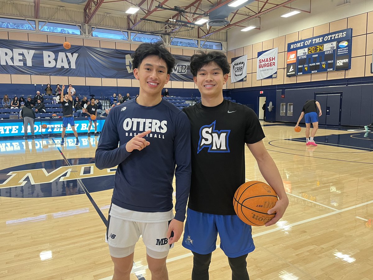 First time ever that Jaden Tengan of <a href="/CSUMBmbb/">CSUMB MBB</a> and Max Tengan of <a href="/CSUSM_MBB/">CSUSM Men's Basketball</a> will face each other in competition. May the best Tengan win! #MakeWavesMB