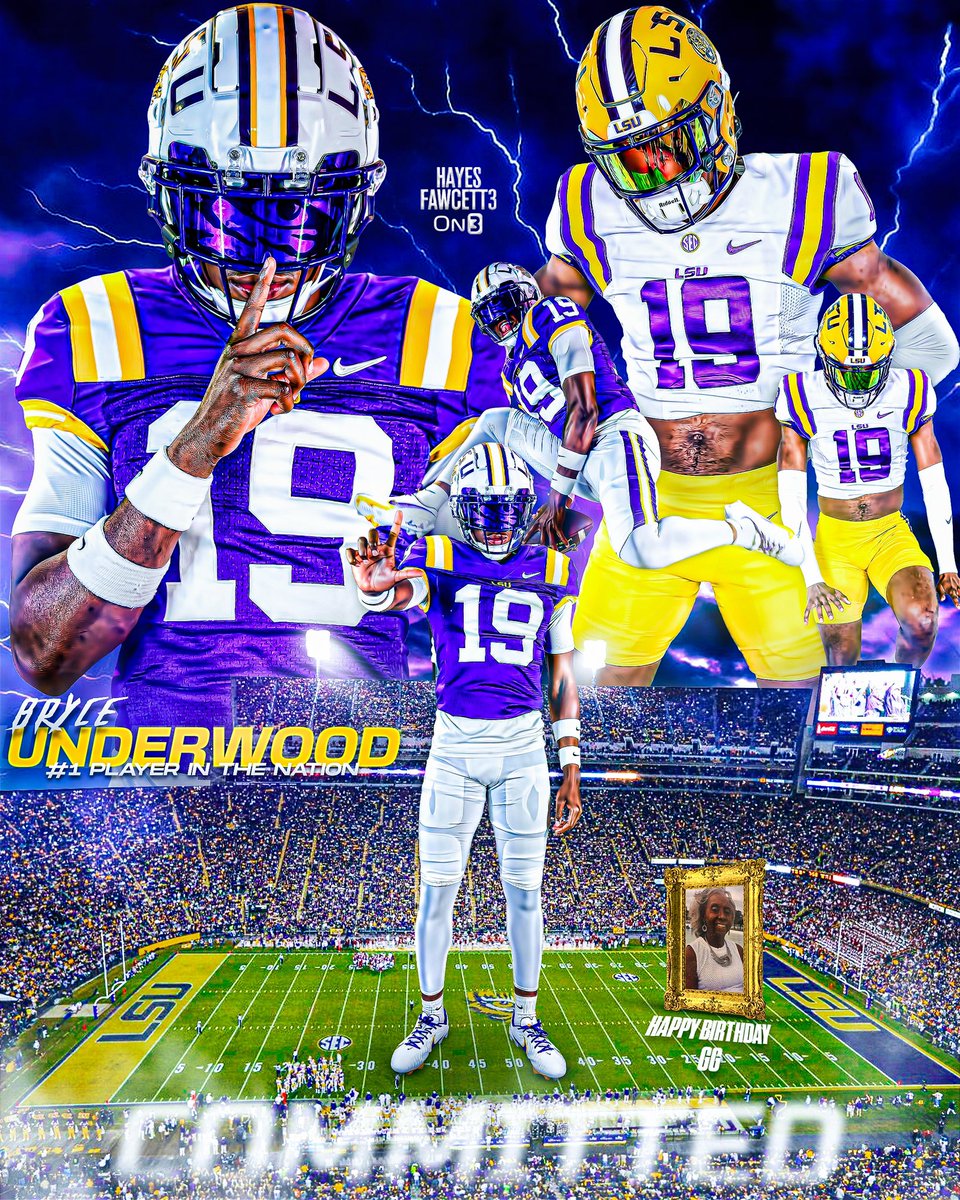 BREAKING: Five-Star Plus+ QB Bryce Underwood tells me he has Committed to LSU! The No. 1 Recruit in the 2025 Class chose the Tigers over Michigan, Alabama, & others “I’ve never felt an atmosphere better than LSU’s. It’s unreal.” on3.com/news/five-star…