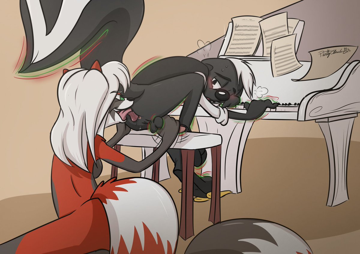 Trombone/Piano duet.
----
Old art that I'm not all TOO happy with now that I've improved, but seemed decent enough to post for the horny folks that like rusty trombones.
Brandy belongs to <a href="/Graedius_NSFW/">Graedius, but worse</a>