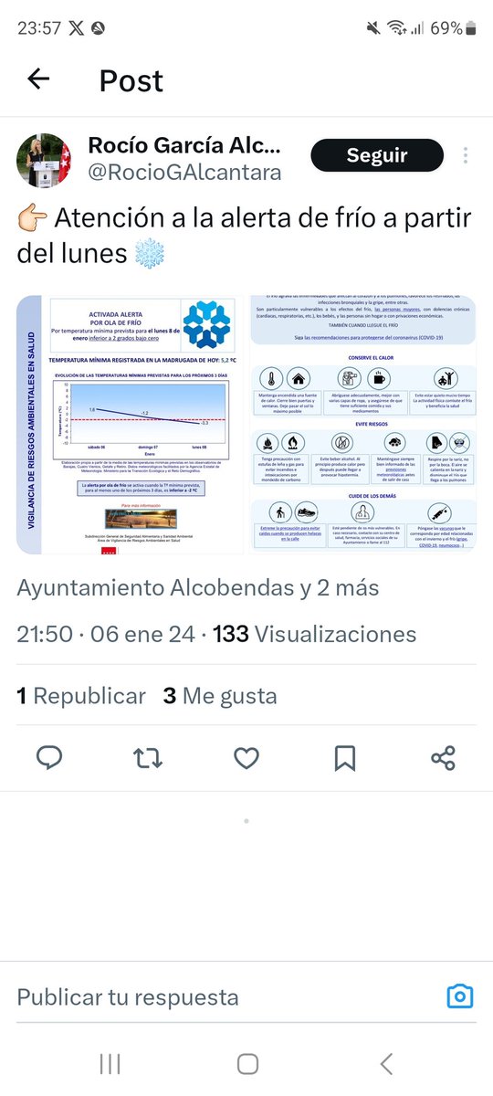Anticiclanes's tweet photo. Te vas a preocupar de echar sal en las aceras y de barrer las hojas o solo te vas a dedicar a publicitar noticias? https://t.co/1gQty1c9PF