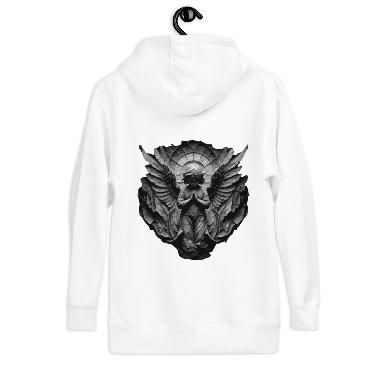 T__and__H's tweet photo. Unveiling the mystique in my latest drop – The Bidden Angel hoodie. 🖤 Elevate your style with a touch of celestial charm. #BiddenAngel #NewHoodieAlert https://t.co/21MI7myK8F