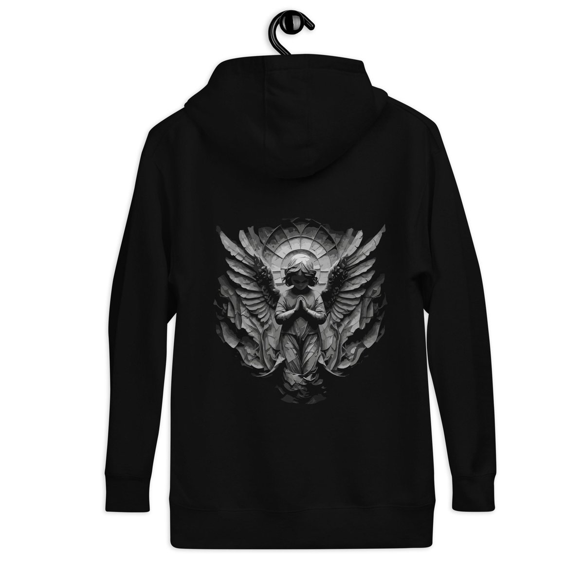 T__and__H's tweet photo. Unveiling the mystique in my latest drop – The Bidden Angel hoodie. 🖤 Elevate your style with a touch of celestial charm. #BiddenAngel #NewHoodieAlert https://t.co/21MI7myK8F