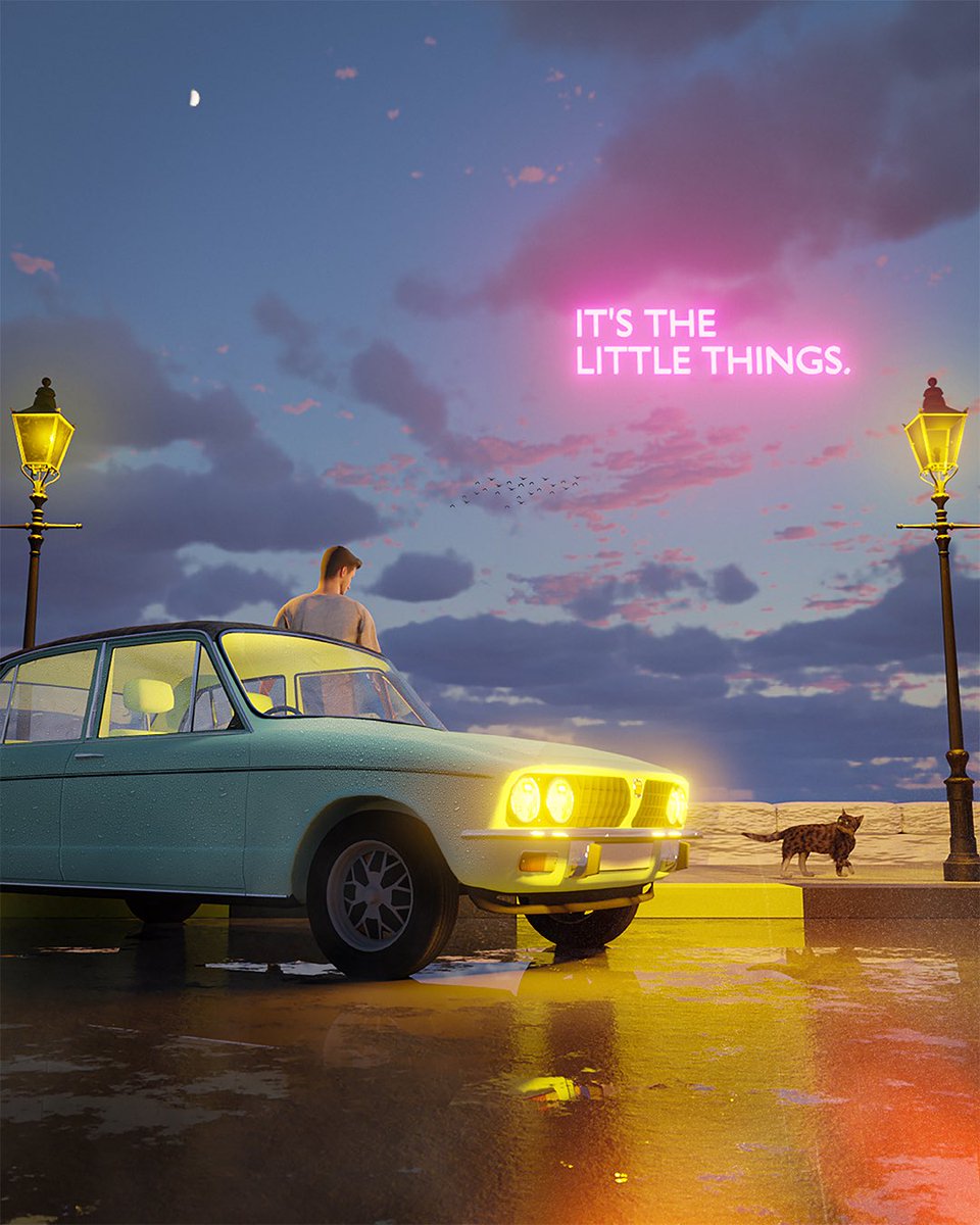 mumagdi7's tweet photo. ITโS THE LITTLE THINGS. โจ
First design in 2024
#blender #dailyrender #alexandria #calmness #rain #cat #sunset #vibe #photoshop #poster #vintage #purble #winter https://t.co/2GAs8qZS3q