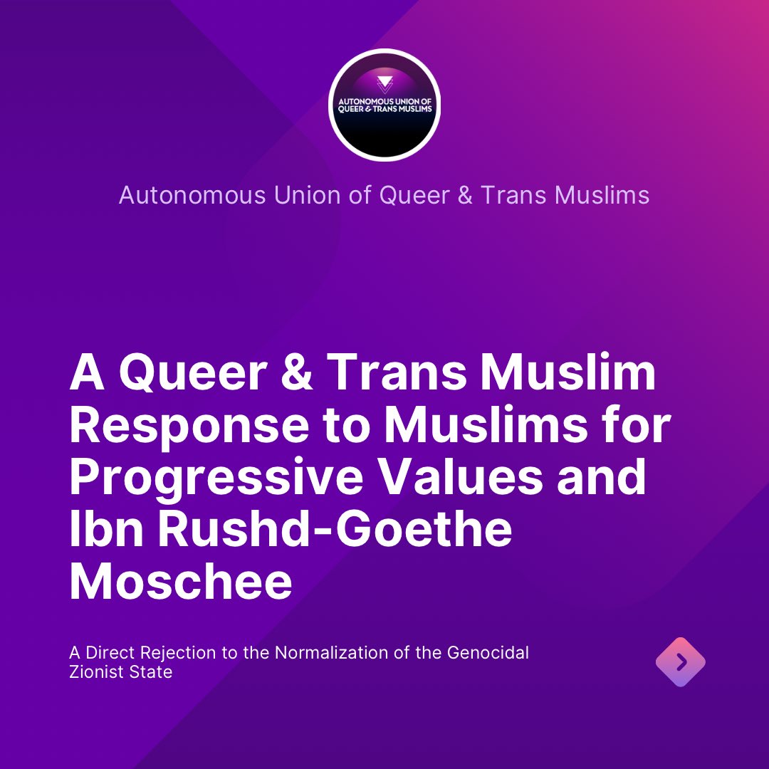 qtmsolidaritynt's tweet photo. ‼️ (29) Queer &amp; Trans Muslims Organizations from (15) different countries want accountability. 

📣 Listen up MPV &amp; IRGM, don’t be think you escaped accountability for all the years y’all used our struggles under a false pretense. — https://t.co/BmjNvpwNlj