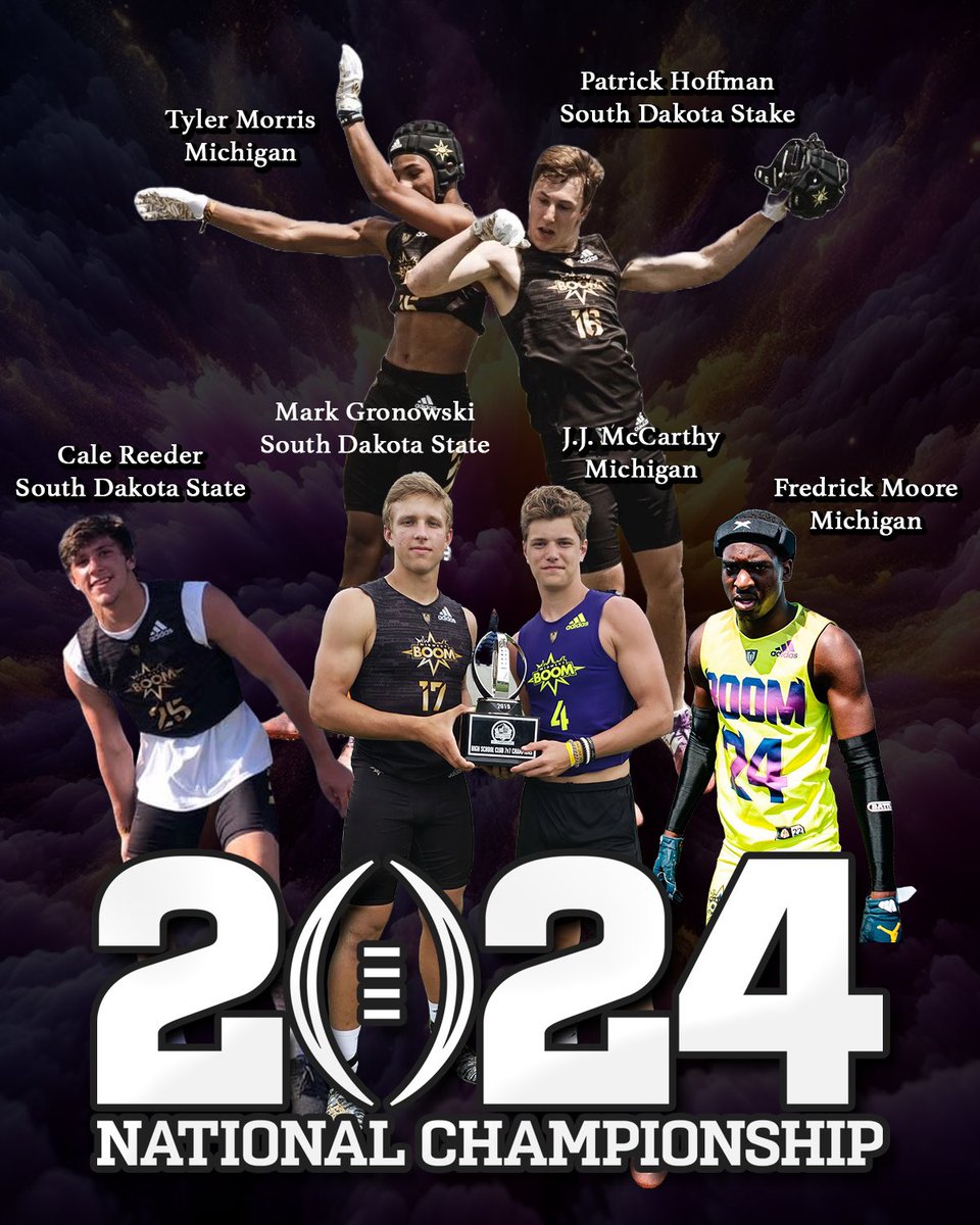 BOOMfootball's tweet image. Best of luck to the 6 BOOM athletes competing in the FBS &amp;amp; FCS National Championships! #WinnersWin💥