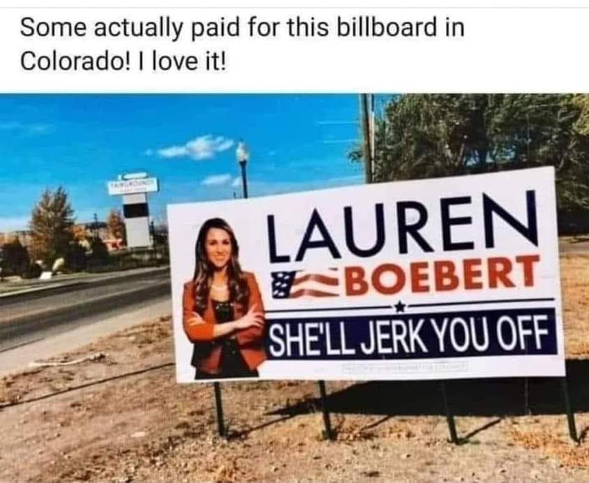 clarinetwitch1's tweet photo. @laurenboebert https://t.co/hHf9v3k8EL